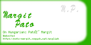 margit pato business card